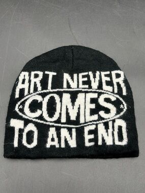 Mea Culpa "Art Never Comes To An End" Graphic Beanie
